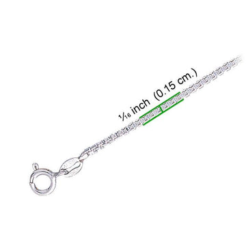 Large Box Silver Chain CH2246 - Jewelry